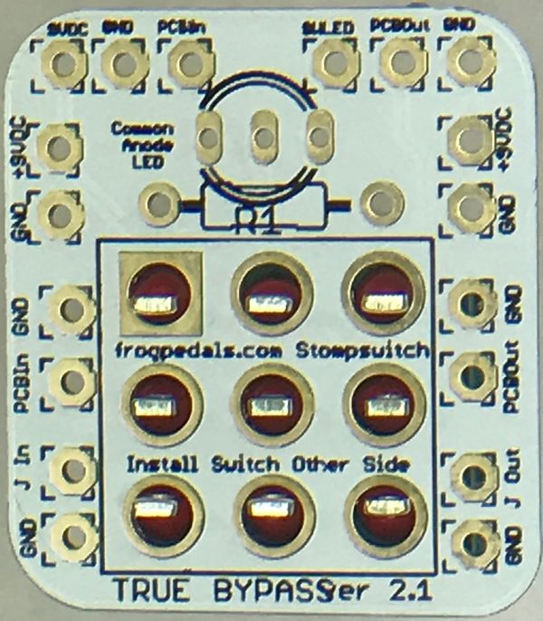 Frog Stomp Switch PCB - True Bypass v2.1